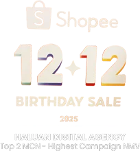Shopee 12.12 Birthday Sale 2025 — Top 2 MCN Highest Campaign NMV, Haluan Digital Agency